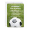 Soccer Ball and Grass Birthday Party Invitations