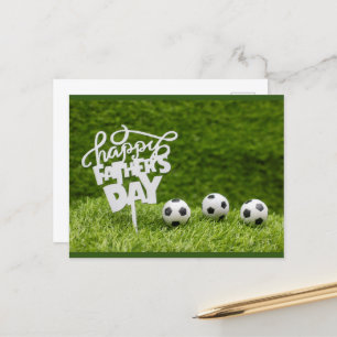 Soccer ball and Happy Father's Day for Dad Card