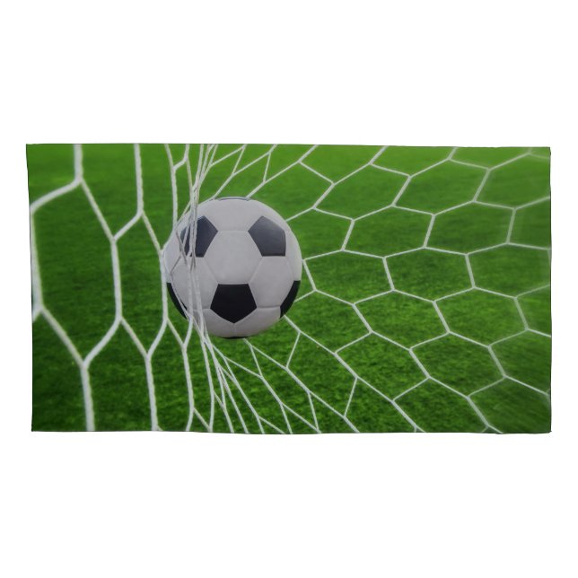 Soccer Ball and Net Pair of Pillowcases (Back-Right)
