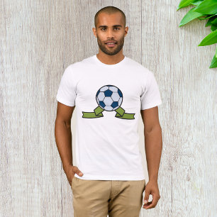 Soccer Ball And Ribbon Mens T-Shirt