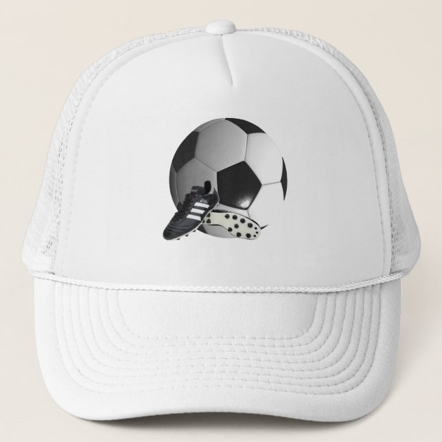 Soccer Ball And Shoes, Trucker Hat (Front)