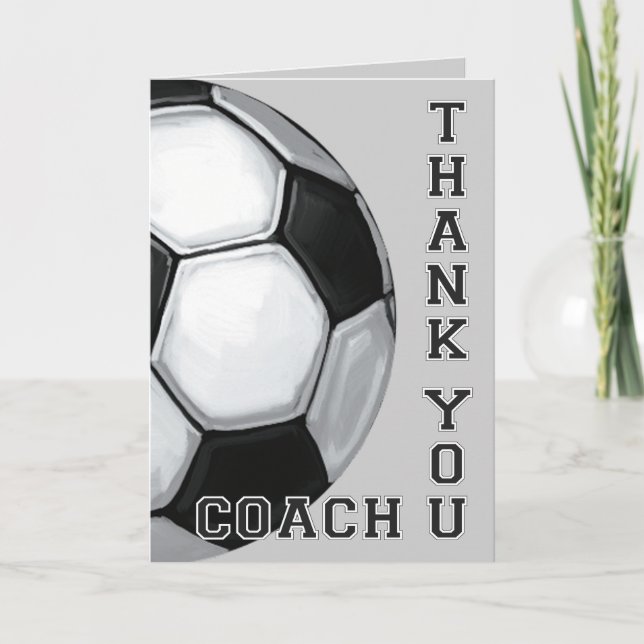 Soccer Ball Art Thank You Coach (Front)