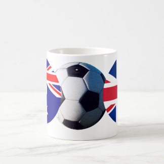 Soccer Ball Australia & UK Flag The MUSEUM Zazzle Coffee Mug