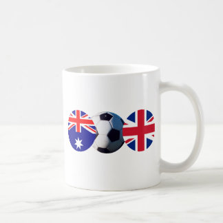 Soccer Ball Australia & UK Flag The MUSEUM Zazzle Coffee Mug
