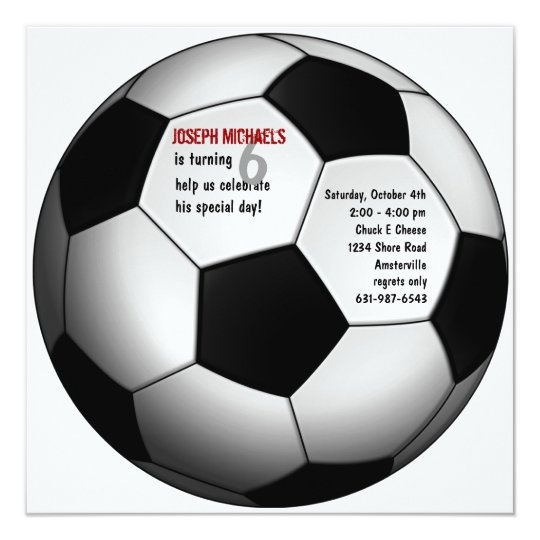 soccer ball birthday party invitation soccer ball invitations