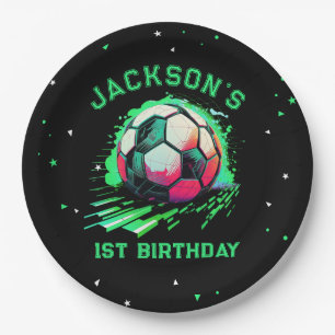 Soccer Ball Birthday Party Paper Plate