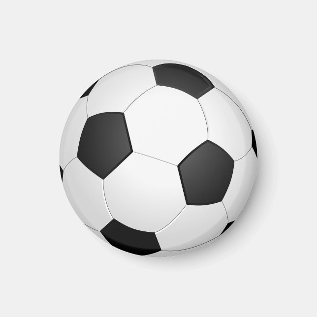 Soccer Ball Black and White Classic Magnet (Front)