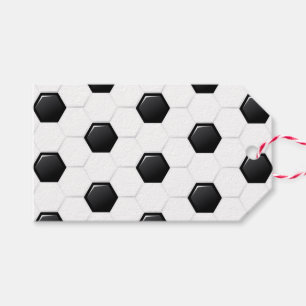Soccer Ball Black White Sports Team  Gift Tags