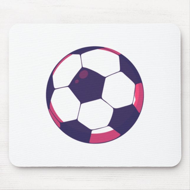 Soccer Ball Boxy  Mouse Mat (Front)