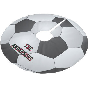 Soccer Ball Brushed Polyester Tree Skirt