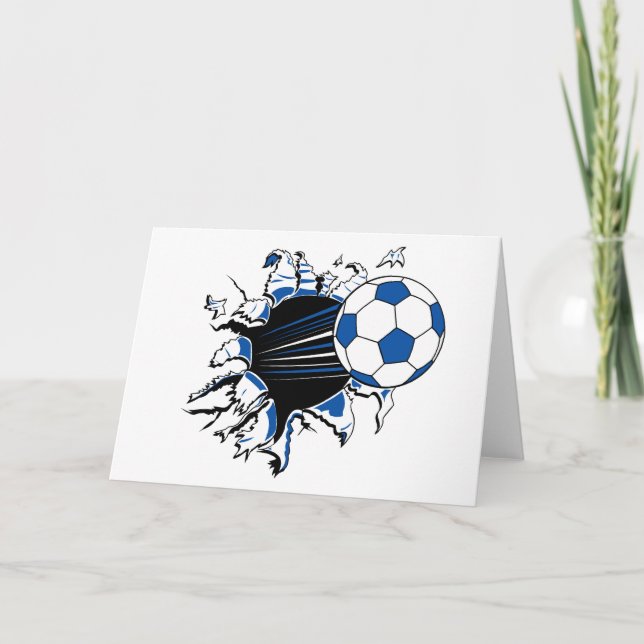 Soccer Ball Burst Card (Front)