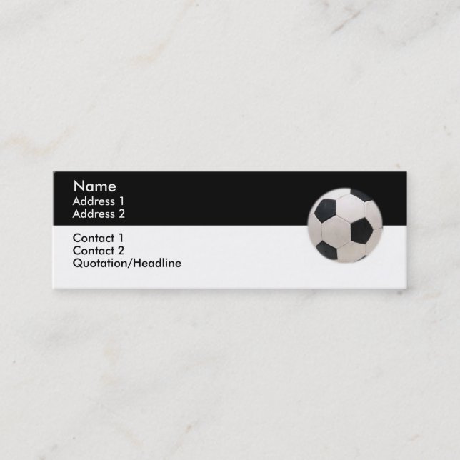 Soccer Ball Business Card (Front)