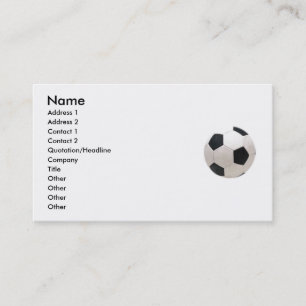 Soccer Ball Business Card