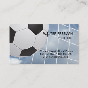 Soccer ball business card