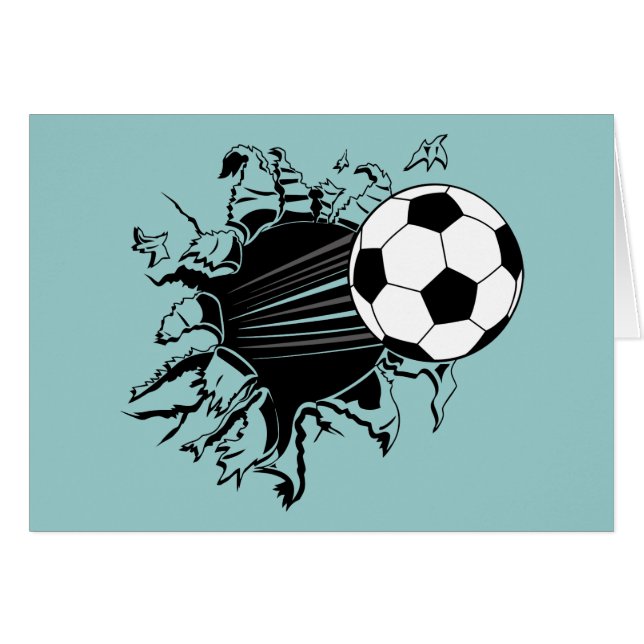 Soccer Ball Busting Out (Front Horizontal)