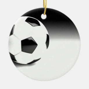 Soccer Ball Ceramic Tree Decoration
