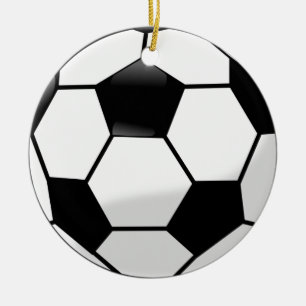 Soccer Ball Ceramic Tree Decoration