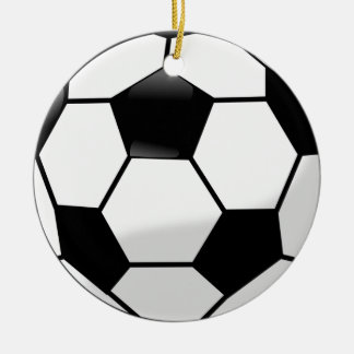 Soccer Ball Ceramic Tree Decoration