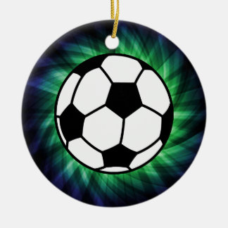 Soccer Ball Ceramic Tree Decoration
