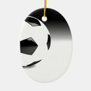 Soccer Ball Ceramic Tree Decoration