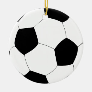 Soccer Ball Ceramic Tree Decoration
