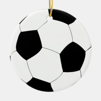 Soccer Ball Ceramic Tree Decoration