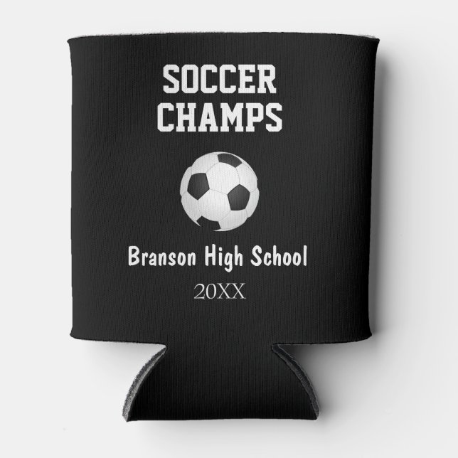 Soccer Ball Champes Party Favour  Can Cooler (Front)