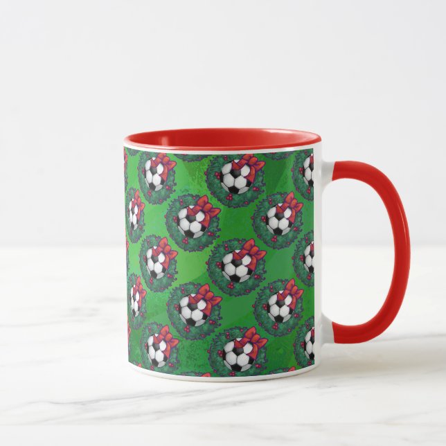 Soccer Ball Christmas Mug (Right)
