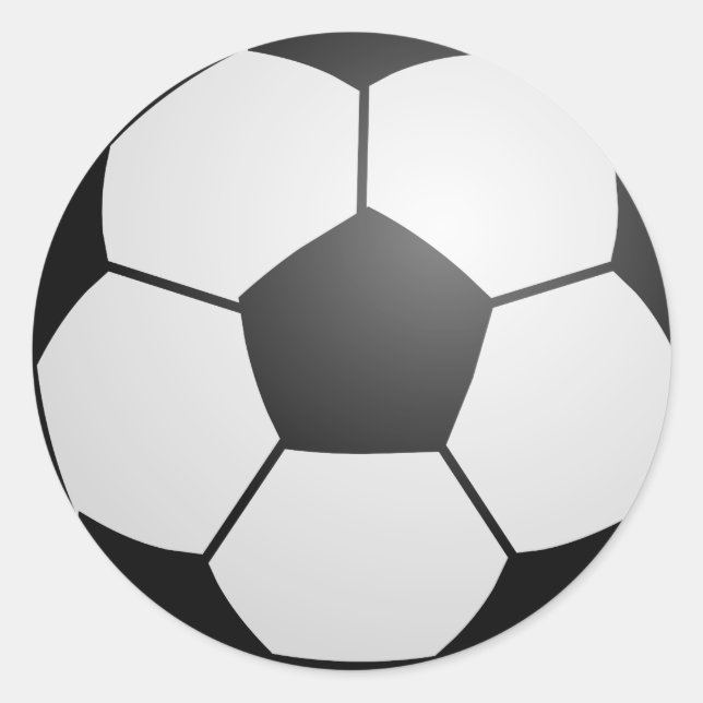 Soccer Ball Classic Round Sticker (Front)