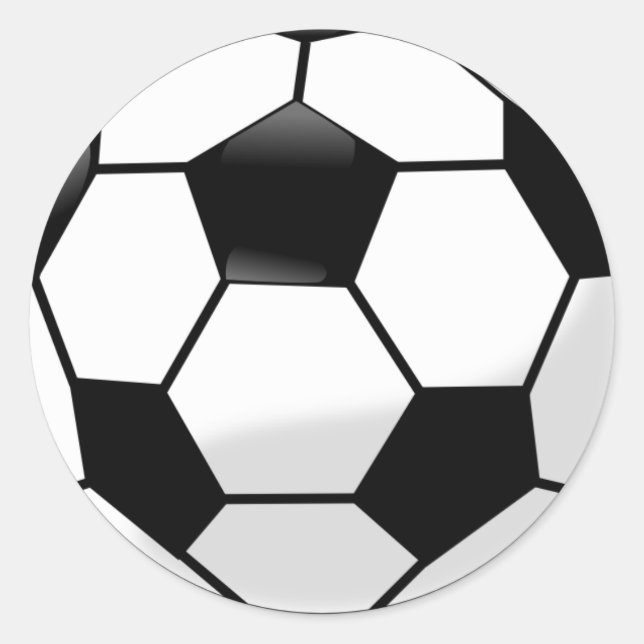 Soccer Ball Classic Round Sticker (Front)