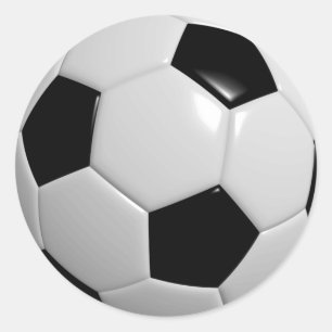 Soccer Ball Classic Round Sticker