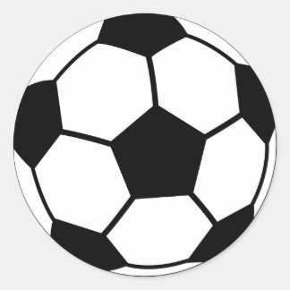 Soccer Ball Classic Round Sticker