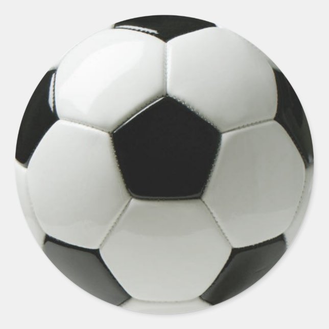 Soccer Ball Classic Round Sticker (Front)