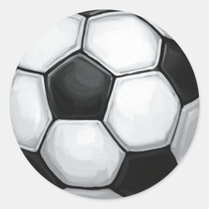 Soccer Ball Classic Round Sticker