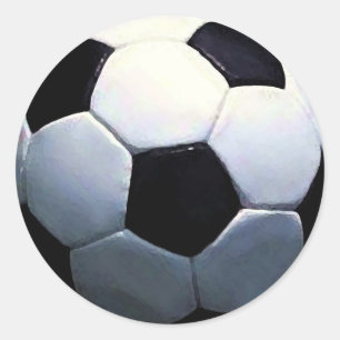 Soccer Ball Classic Round Sticker