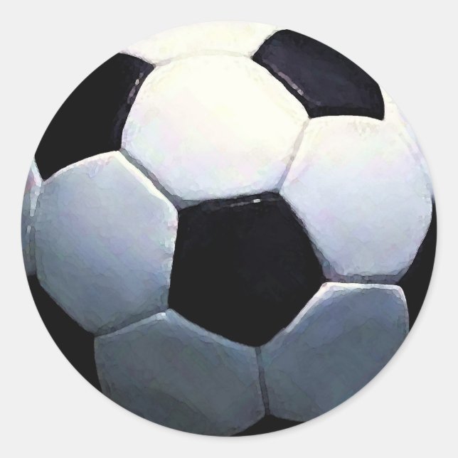 Soccer Ball Classic Round Sticker (Front)