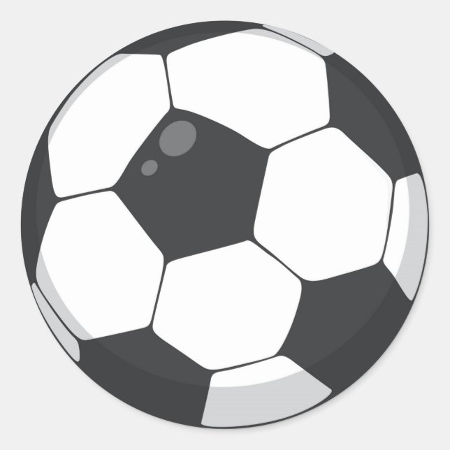 Soccer Ball Classic Round Sticker (Front)