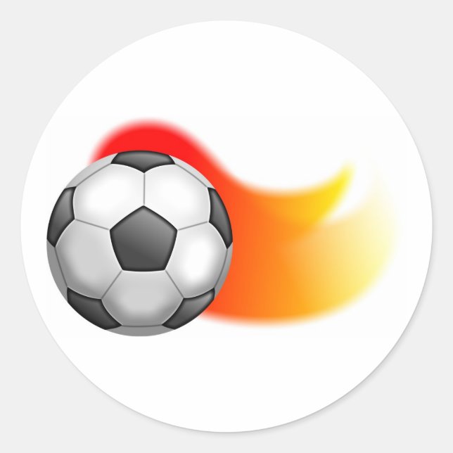 Soccer Ball Classic Round Sticker (Front)