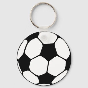 Soccer Ball Close-up Key Ring