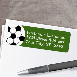 Soccer Ball Coach - Modern Drawing Return Address