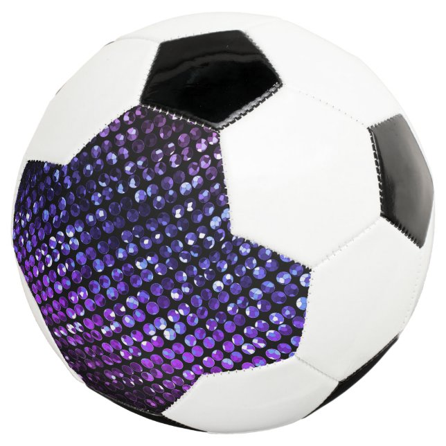 Soccer Ball Crystal Bling Strass (Three Quarter)