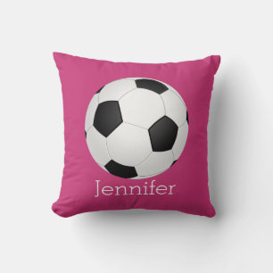 soccer ball custom personalised pillow