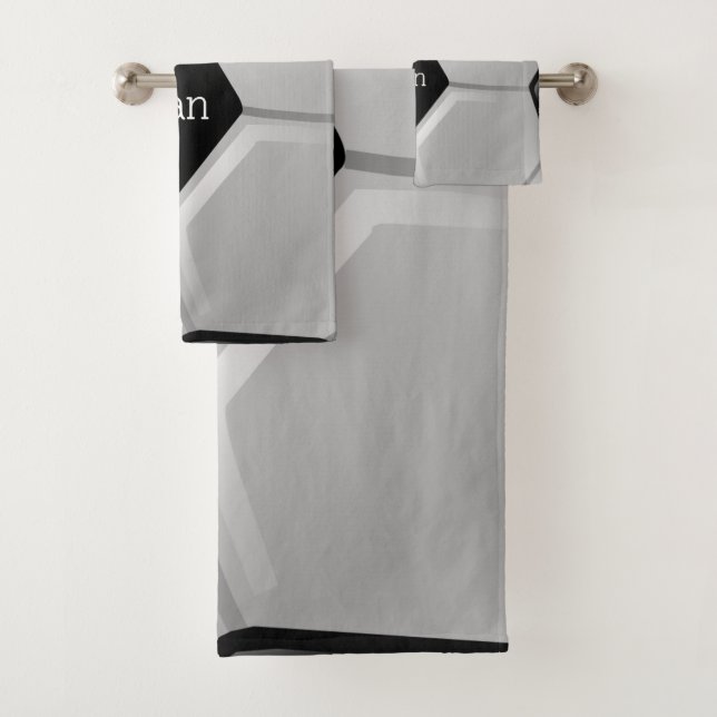 Soccer Ball Design Bath Towel Set (Insitu)