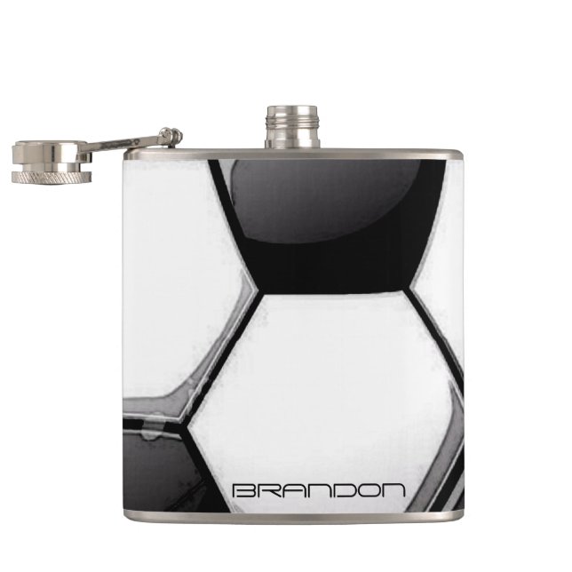 Soccer Ball Design Flask (Opened)