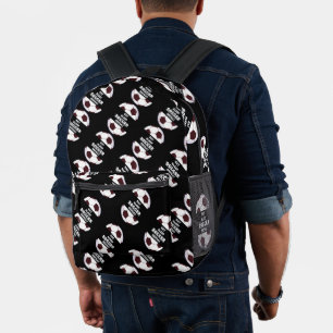Soccer ball. Eat, Sleep, Soccer, Repeat  Printed Backpack
