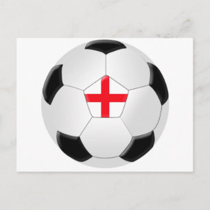 Soccer Ball – England Postcard
