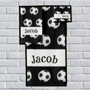 Soccer Ball English Football Futbol Towel Set