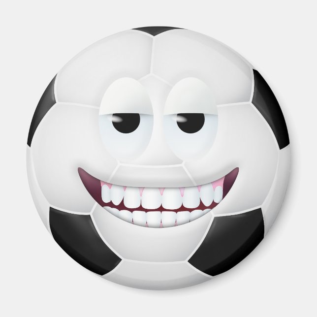 Soccer Ball Face 2 Magnet (Front)