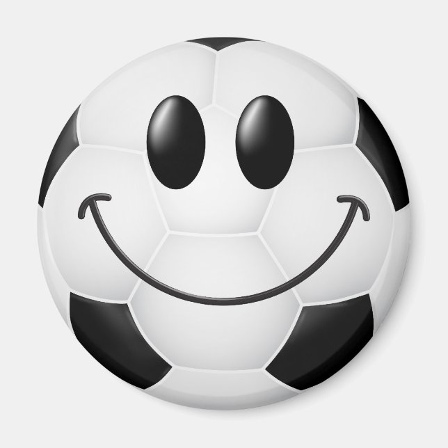 Soccer Ball Face Magnet (Front)