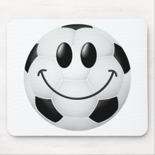 Soccer Ball Face Mouse Mat